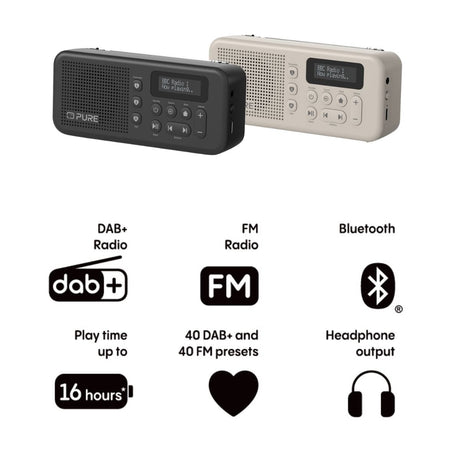 Pure Elan Move Portable DAB+ Radio with Bluetooth Radios Pure 
