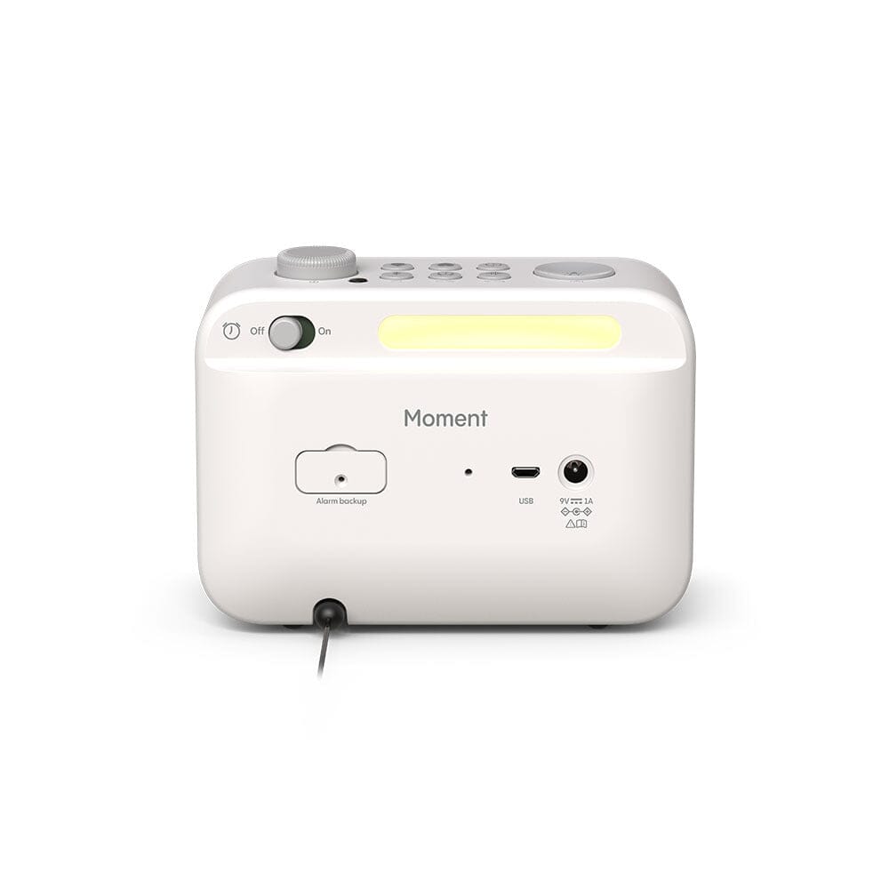 [OPEN BOX] Pure Moment Alarm Clock Radio with Bluetooth - Cotton White - K&B Audio
