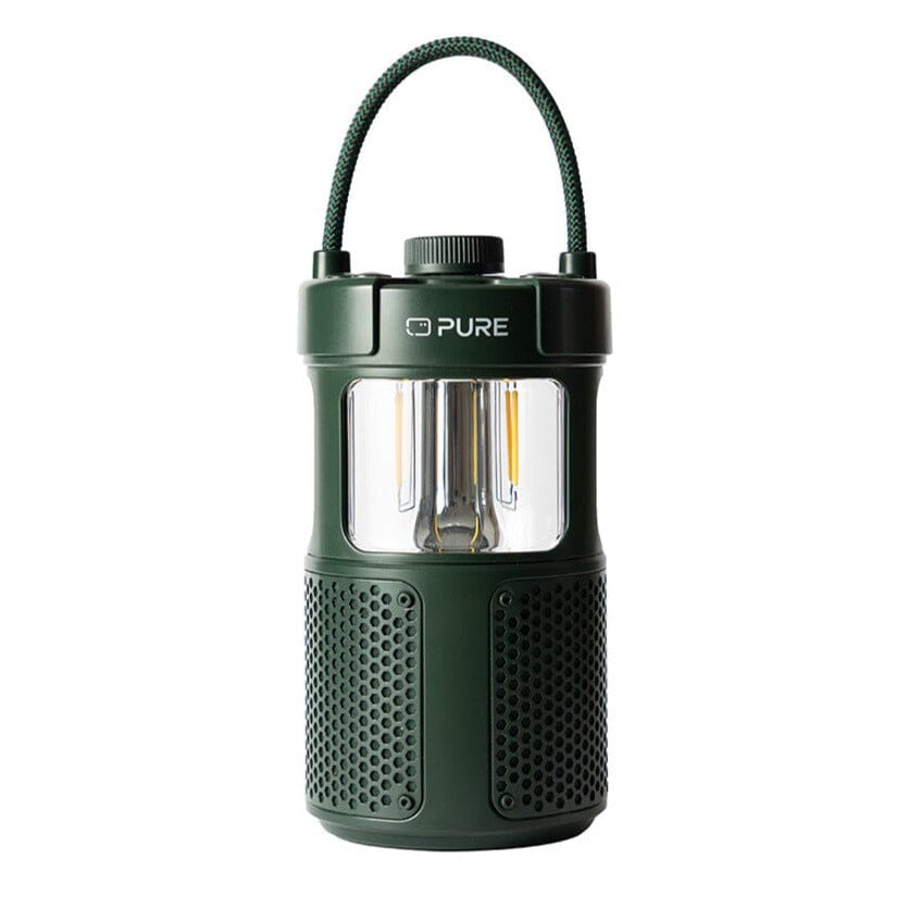 Pure Woodland Glow Waterproof Outdoor Speaker with LED Lamp - K&B Audio