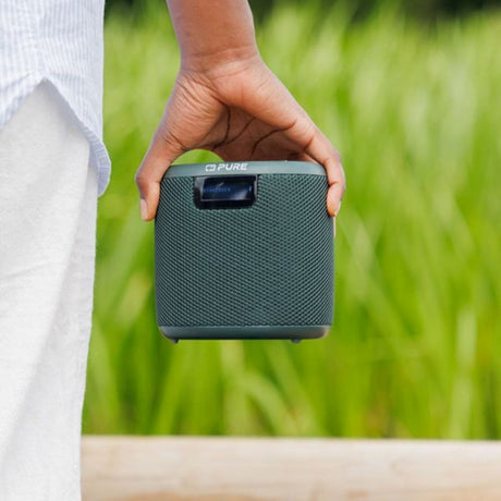 Pure Woodland Mini Portable Speaker with Bluetooth & FM/DAB Radio - K&B Audio