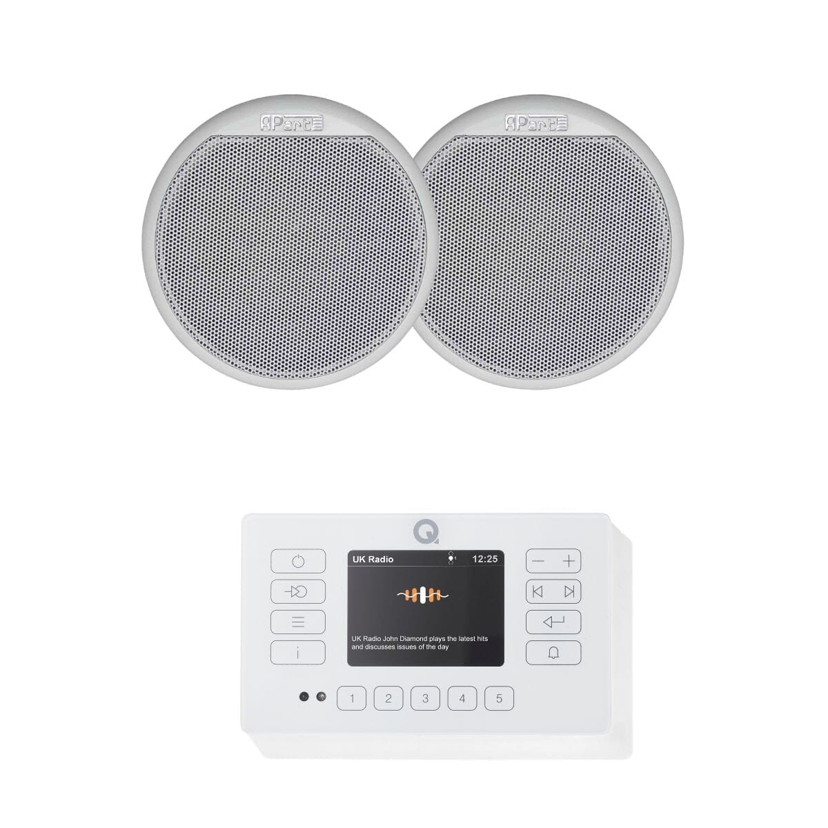 Q Acoustics E120 5" Bluetooth Sauna Ceiling Speaker System with DAB Radio - K&B Audio