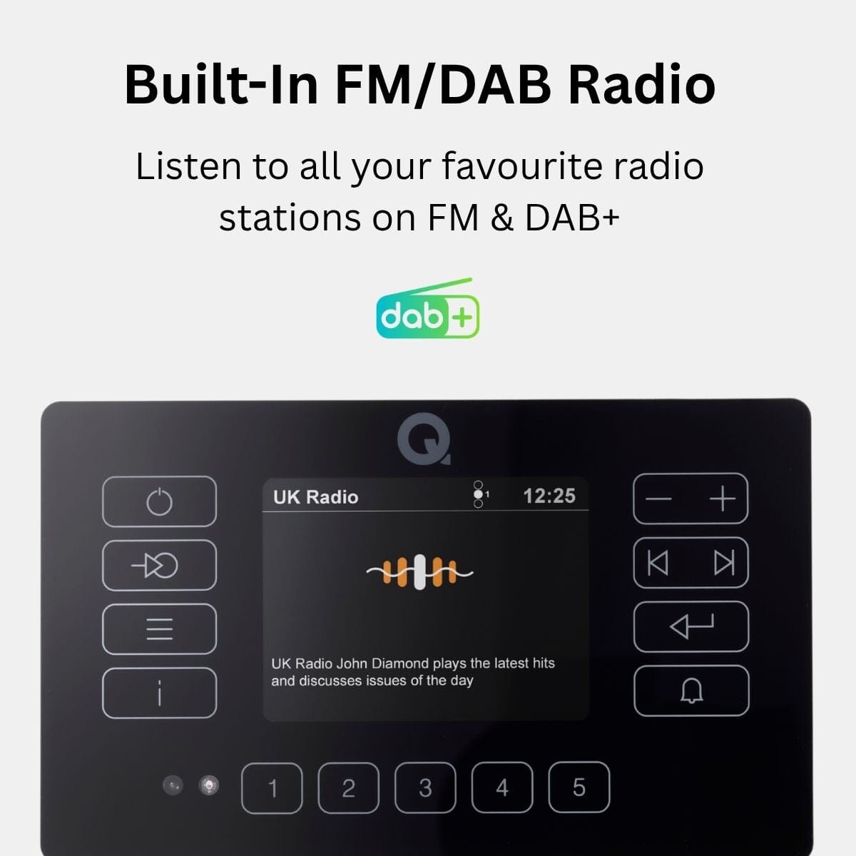 Q Acoustics E120 4 x 6.5" Bluetooth Ceiling Speaker System with DAB Radio - K&B Audio