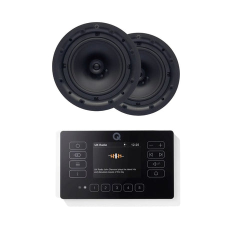 Q Acoustics E120 8" Ceiling Speaker HiFi System with Bluetooth/DAB+/FM - K&B Audio