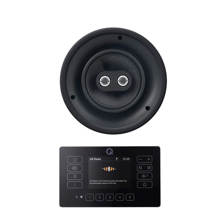 Q Acoustics E120 + OSD Audio ACE840TT 8" Stereo Ceiling Speaker - K&B Audio