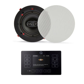 Q Acoustics E120 + QI65CWE 6.5" Bathroom Ceiling Speaker System with Bluetooth/FM/DAB - K&B Audio