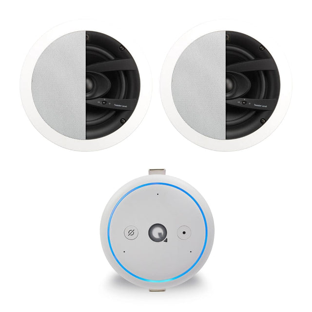 Q Acoustics E300A 6.5" Bathroom Ceiling Speaker with Wi-Fi, Alexa & Bluetooth - K&B Audio