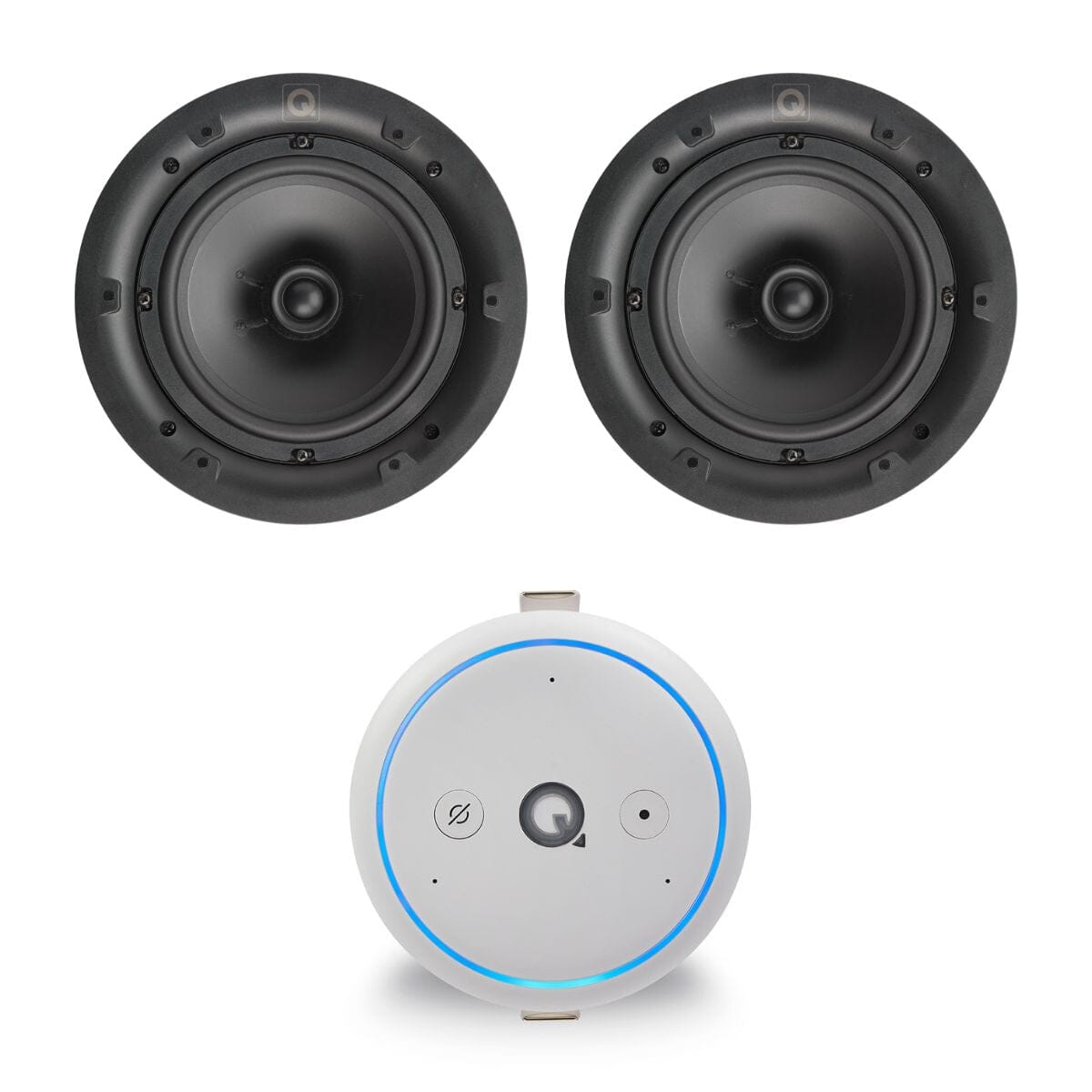 Q Acoustics E300A Ceiling Speaker System with Wi-Fi, Alexa