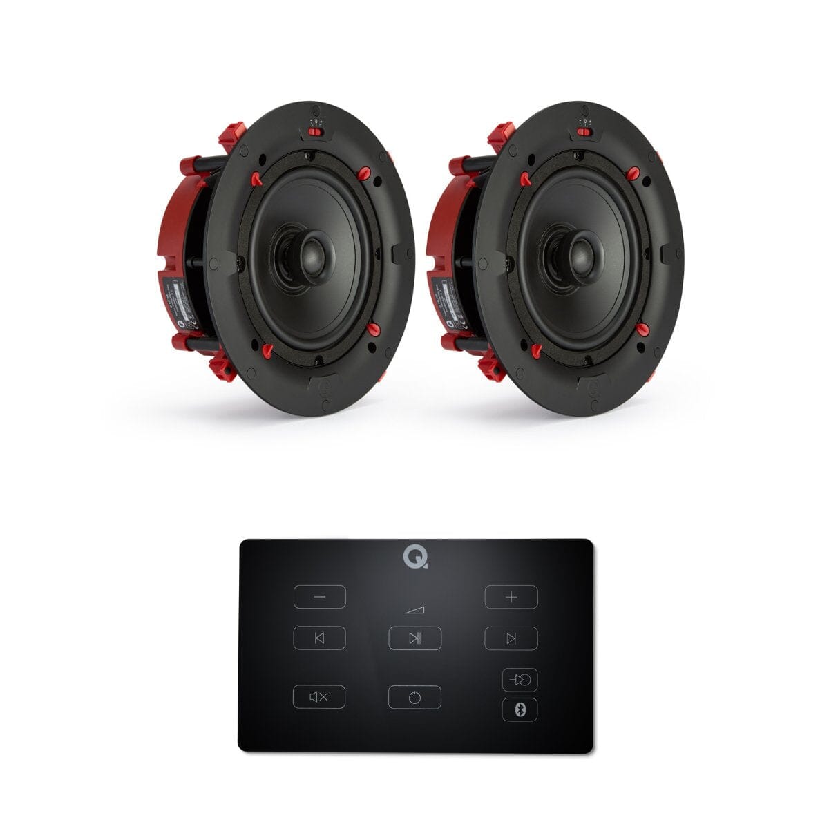 Q Acoustics E60 6.5" Bluetooth Amplifier with QI65CE EasyFit Speakers - K&B Audio