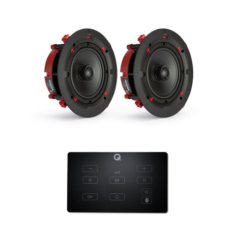 Q Acoustics E60 6.5" Bluetooth Amplifier with QI65CE EasyFit Speakers - K&B Audio