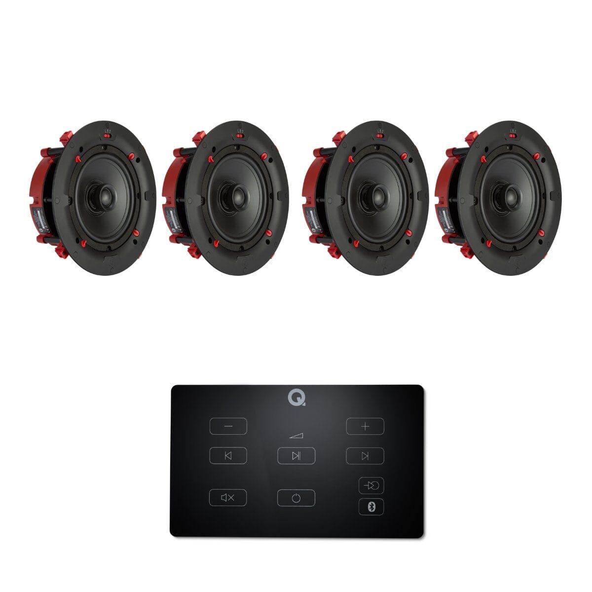 Q Acoustics E60 6.5" Bluetooth Amplifier with QI65CE EasyFit Speakers - K&B Audio