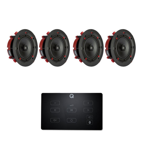 Q Acoustics E60 6.5" Bluetooth Amplifier with QI65CE EasyFit Speakers - K&B Audio