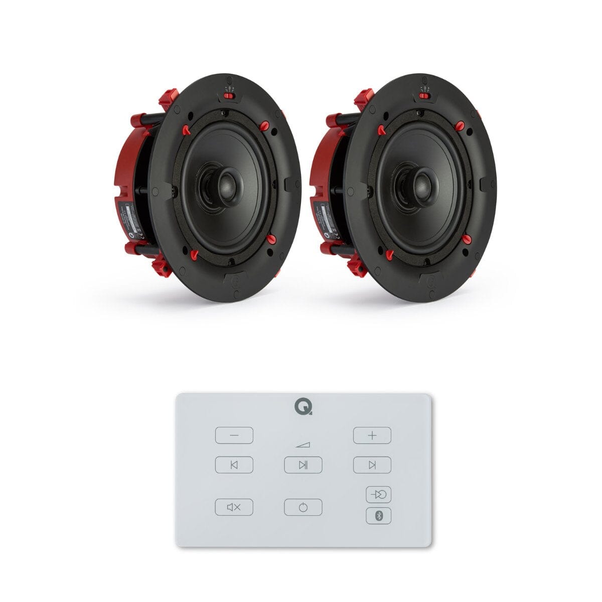 Q Acoustics E60 6.5" Bluetooth Amplifier with QI65CE EasyFit Speakers - K&B Audio