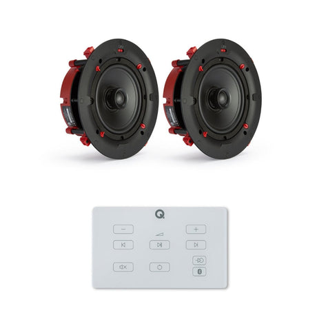 Q Acoustics E60 6.5" Bluetooth Amplifier with QI65CE EasyFit Speakers - K&B Audio