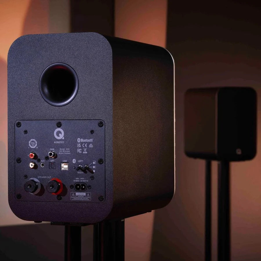 Audio-Technica LP120XBT-USB Bluetooth Turntable + Q Acoustics M20 Active Bluetooth Speakers - K&B Audio