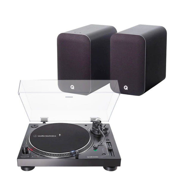 Audio Technica AT-LP120XBT-USB Bluetooth Turntable + Q Acoustics M20 Active Bluetooth Speakers - K&B Audio