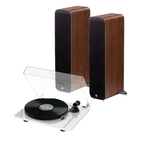 Q Acoustics M40 Active Floorstanding Speakers + Pro-Ject E1 Phono Turntable - K&B Audio