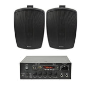 QTX KAD-2BT 6.5" Outdoor Speaker System with Bluetooth & FM Radio - K&B Audio