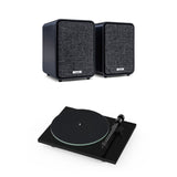 Ruark MR1 Active Bookshelf Speakers with Pro-Ject T1 EVO Turntable Set - K&B Audio