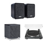 Ruark MR1 Bluetooth Bookshelf Speakers + Audio-Technica LP60XBT Automatic Bluetooth Turntable - K&B Audio