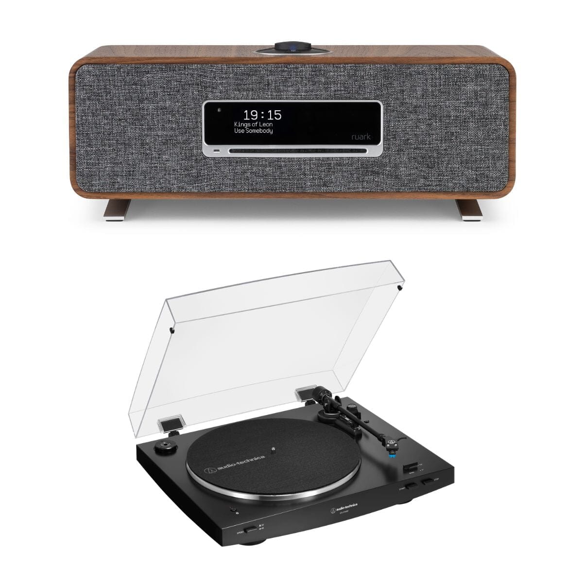 Ruark R3S Compact Music System + Audio-Technica LP3XBT Automatic Bluetooth Turntable - K&B Audio