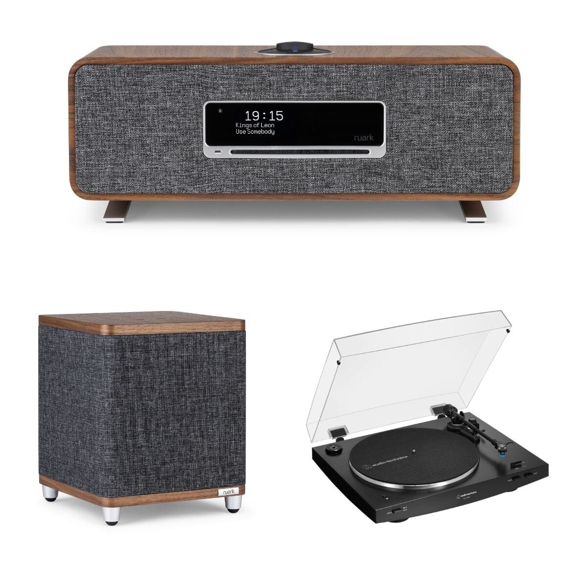 Ruark R3S Compact Music System + Audio-Technica LP3XBT Automatic Bluetooth Turntable - K&B Audio