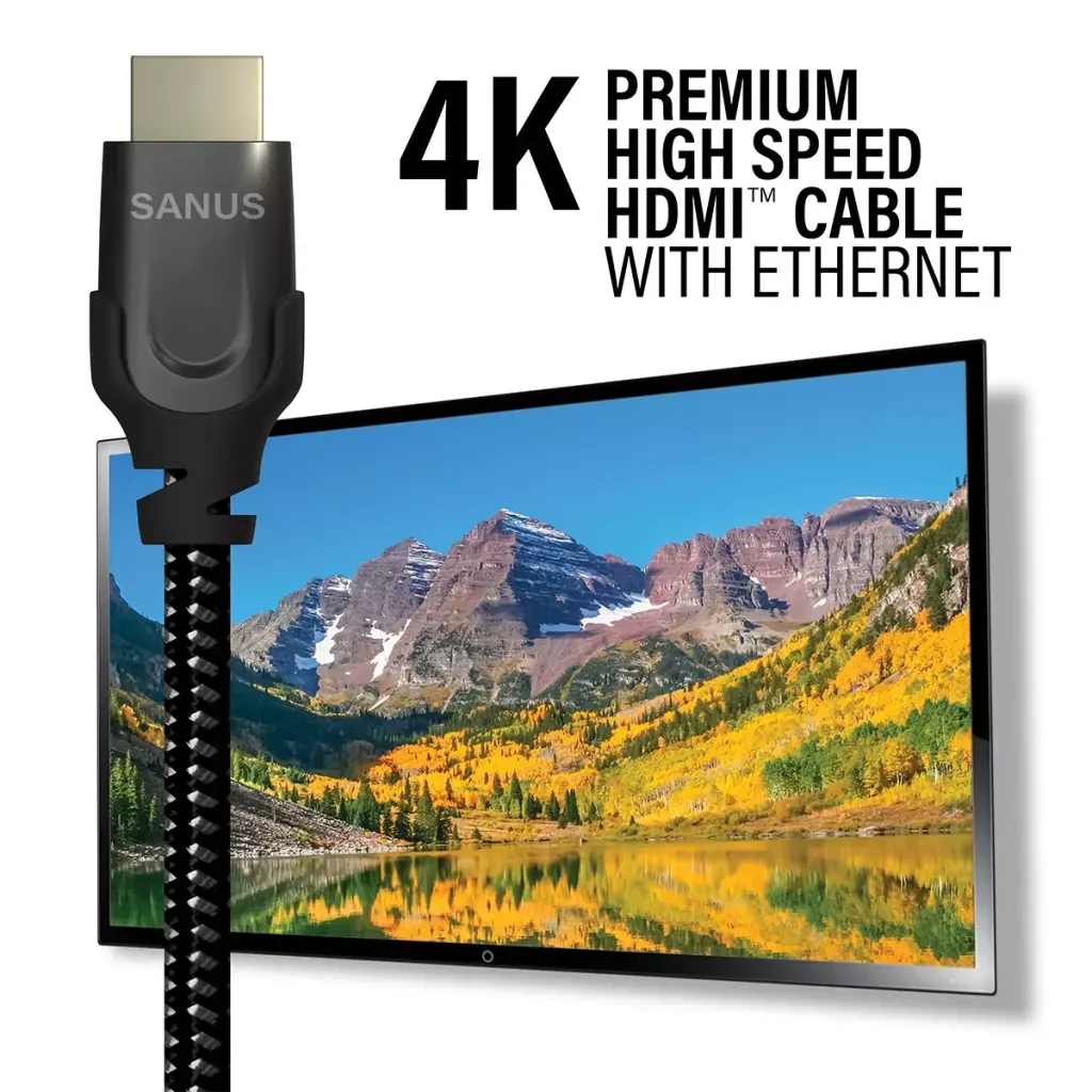 Sanus 1 Meter Premium High Speed HDMI Cable Supports up to 4K @ 60Hz - K&B Audio