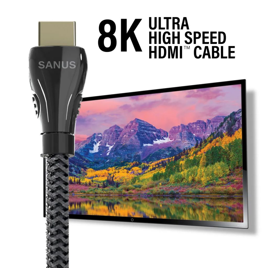 Sanus 1 Metre Ultra High Speed HDMI Cable Supports up to 8K @ 60Hz - K&B Audio
