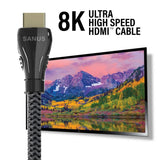 Sanus 1 Metre Ultra High Speed HDMI Cable Supports up to 8K @ 60Hz - K&B Audio