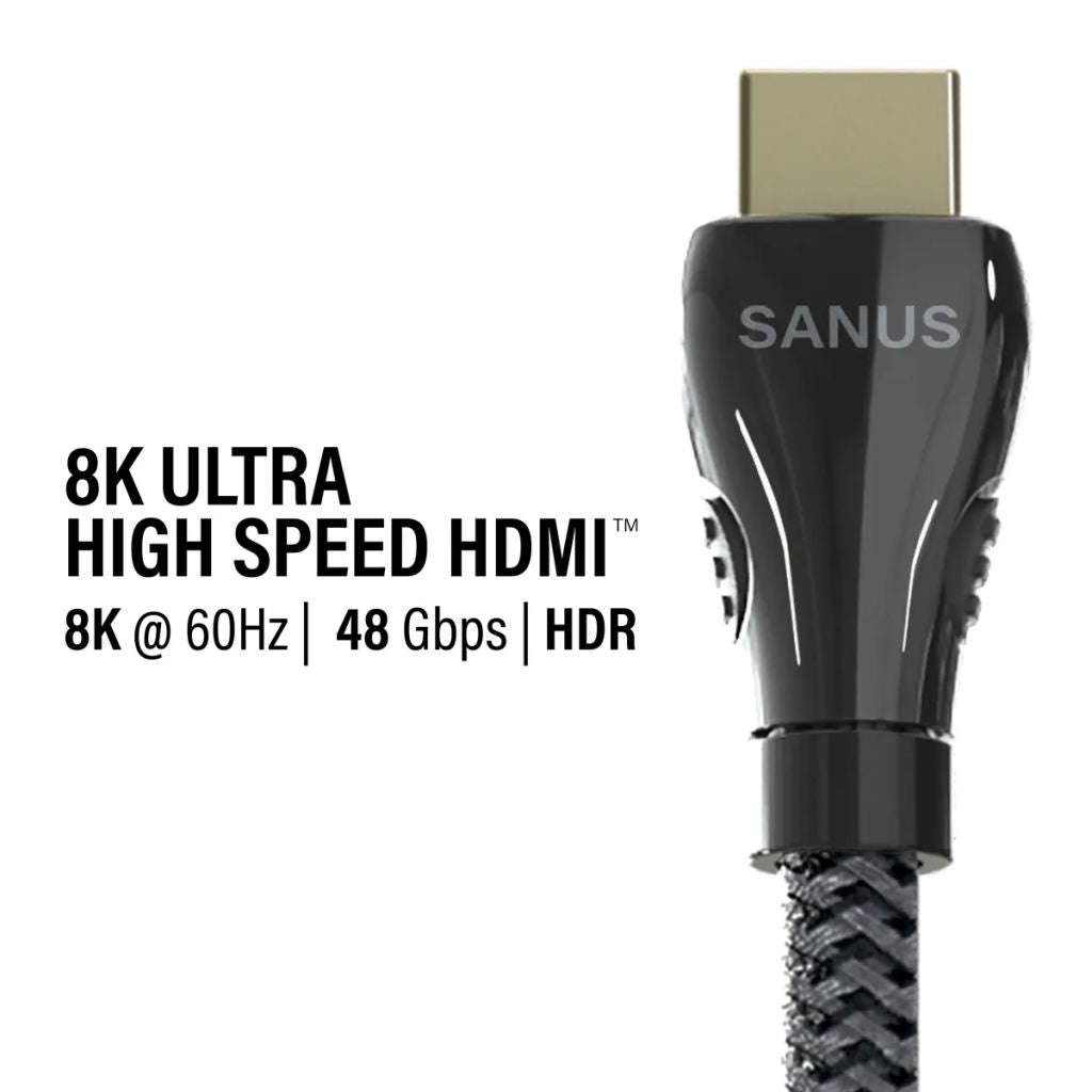 Sanus 1 Metre Ultra High Speed HDMI Cable Supports up to 8K @ 60Hz - K&B Audio