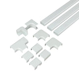 Sanus 10-Piece 45" x 1.5" PVC White Cord/Cable Organization Kit - K&B Audio