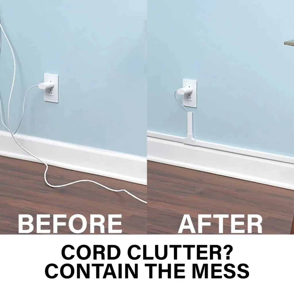 Sanus 10-Piece 48" x 1" PVC White Cord/Cable Organization Kit (Holds up to 3 Cables) - K&B Audio