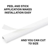 Sanus 10-Piece 48" x 1" PVC White Cord/Cable Organization Kit (Holds up to 3 Cables) - K&B Audio