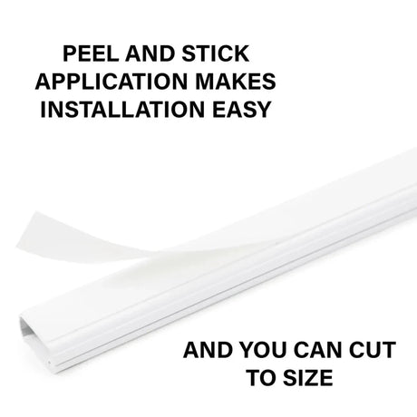 Sanus 10-Piece 48" x 1" PVC White Cord/Cable Organization Kit (Holds up to 3 Cables) Accessories Sanus 