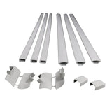 Sanus 12-Piece 48" x 1" PVC White Home Theater Cabling Kit (Holds up to 4 Cables) - K&B Audio