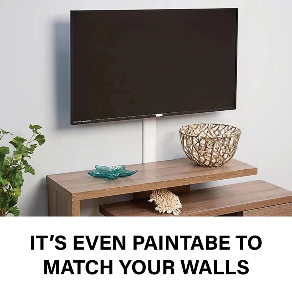 Sanus 2-Piece 48" x 3.5" PVC White Flat Screen TV Kit (Holds up to 5 Cables) - K&B Audio