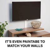 Sanus 2-Piece 48" x 3.5" PVC White Flat Screen TV Kit (Holds up to 5 Cables) - K&B Audio