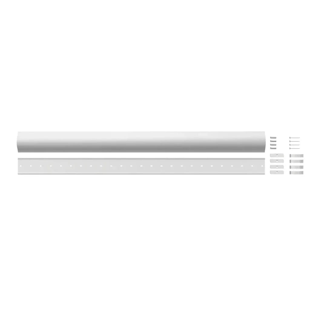 Sanus 2-Piece 48" x 3.5" PVC White Flat Screen TV Kit (Holds up to 5 Cables) - K&B Audio