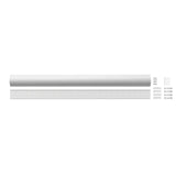 Sanus 2-Piece 48" x 3.5" PVC White Flat Screen TV Kit (Holds up to 5 Cables) - K&B Audio