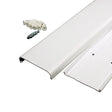 Sanus 2-Piece 48" x 3.5" PVC White Flat Screen TV Kit (Holds up to 5 Cables) - K&B Audio