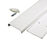Sanus 2-Piece 48" x 3.5" PVC White Flat Screen TV Kit (Holds up to 5 Cables) - K&B Audio