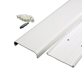 Sanus 2-Piece 48" x 3.5" PVC White Flat Screen TV Kit (Holds up to 5 Cables) - K&B Audio