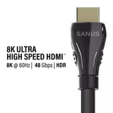 Sanus 4 Metre Ultra High Speed HDMI Cable Supports up to 8K @ 60Hz - K&B Audio