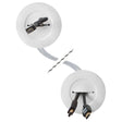 Sanus 5-Piece 3-3/4" x 3.75" PVC White Flat Screen TV In Wall Grommet Kit - K&B Audio
