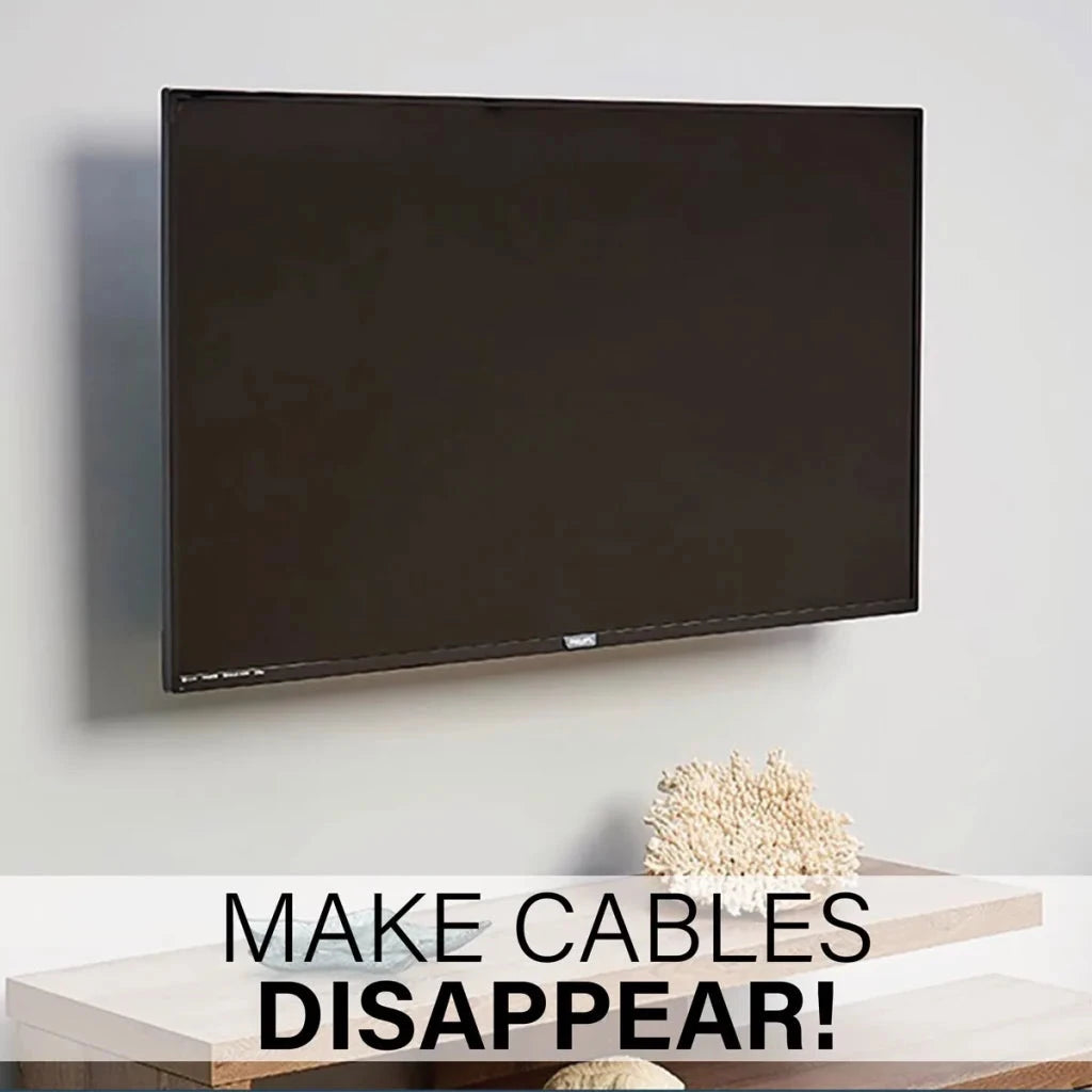 Sanus 5-Piece 3-3/4" x 3.75" PVC White Flat Screen TV In Wall Grommet Kit - K&B Audio