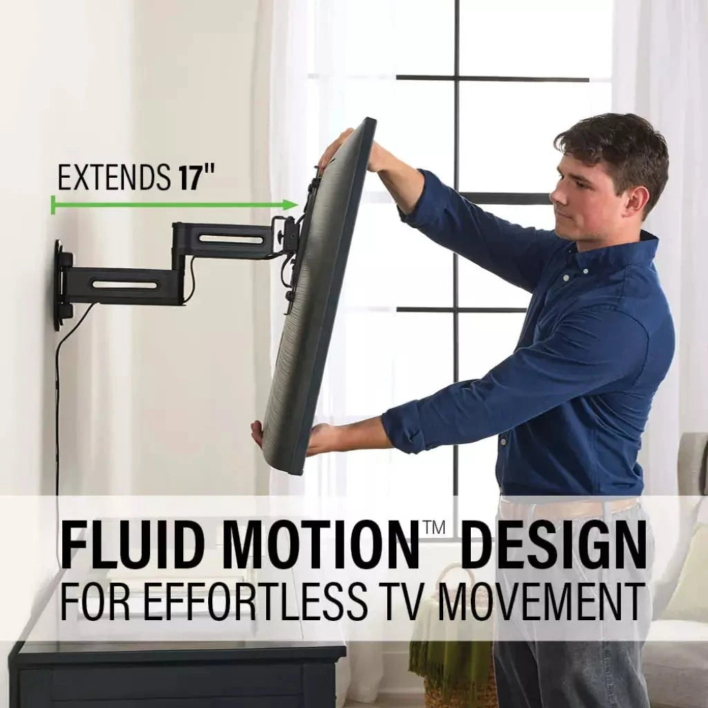 Sanus Advanced Full-Motion 4D® + Shift™ TV Wall Mount for TVs 19"-43" - K&B Audio