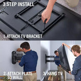 Sanus Advanced Full-Motion 4D® + Shift™ TV Wall Mount for TVs 32"-65" - K&B Audio