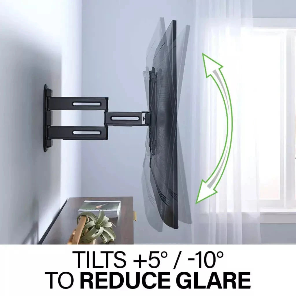 Sanus Advanced Full-Motion 4D® + Shift™ TV Wall Mount for TVs 32"-65" - K&B Audio