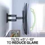 Sanus Advanced Full-Motion 4D® + Shift™ TV Wall Mount for TVs 32"-65" - K&B Audio