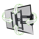 Sanus Advanced Full-Motion 4D® + Shift™ TV Wall Mount for TVs 32"-65" - K&B Audio