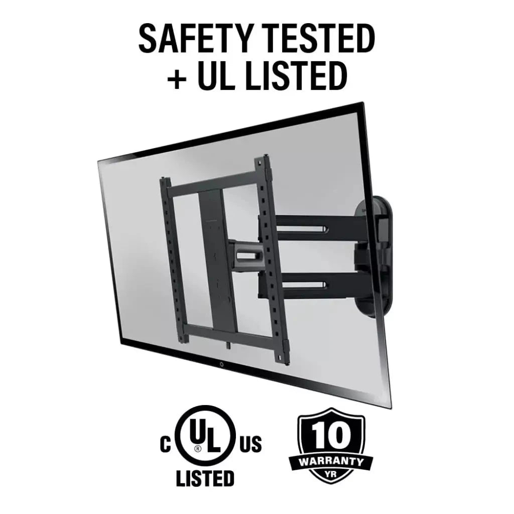 Sanus Advanced Full-Motion 4D® + Shift™ TV Wall Mount for TVs 32"-65" - K&B Audio